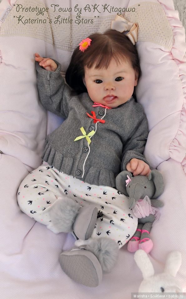 Малышка реборн Towa от мастера Katerina Karli, скульптор AK Kitagawa (фото 2)