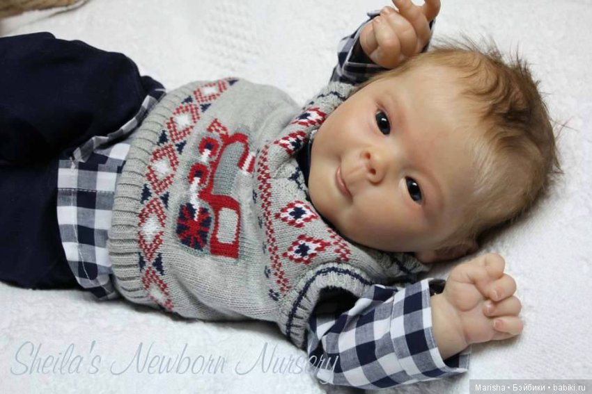 Малыш реборн Marcus мастера Sheila King Rand, скульптор AK Kitiagawa (фото 4)