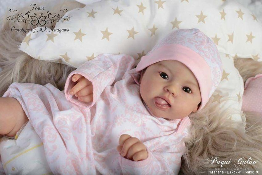 Малышка реборн Towa от мастера Paqui Galan, скульптор AK Kitagawa