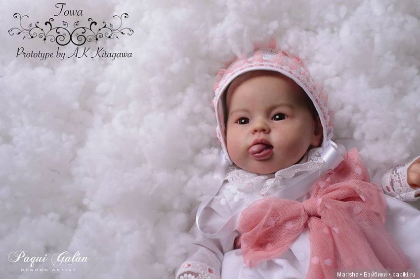 Малышка реборн Towa от мастера Paqui Galan, скульптор AK Kitagawa (фото 8)