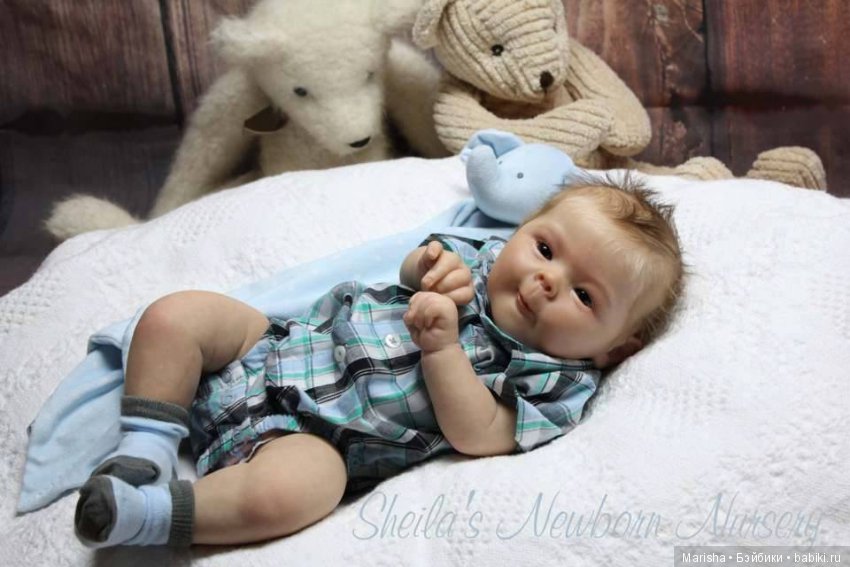 Малыш реборн Marcus мастера Sheila King Rand, скульптор AK Kitiagawa (фото 7)
