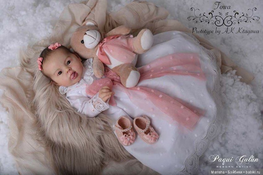 Малышка реборн Towa от мастера Paqui Galan, скульптор AK Kitagawa (фото 7)