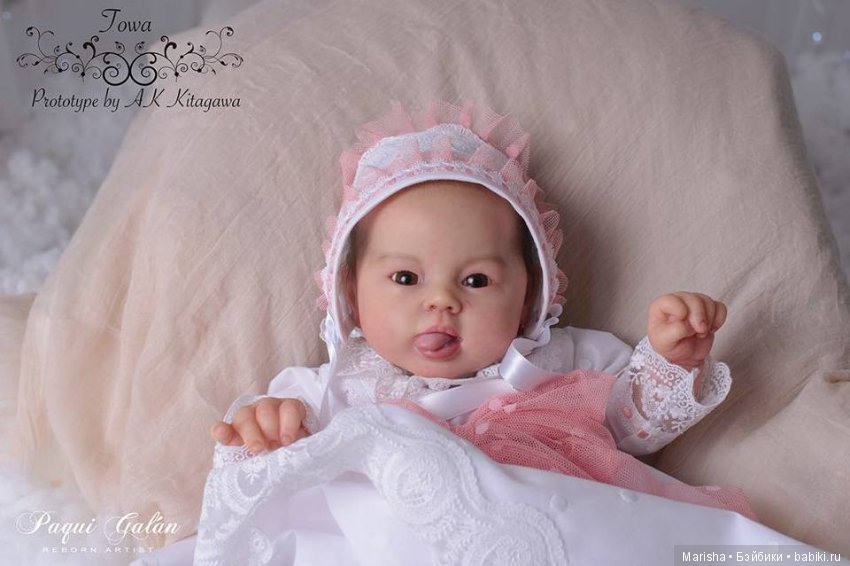 Малышка реборн Towa от мастера Paqui Galan, скульптор AK Kitagawa (фото 2)