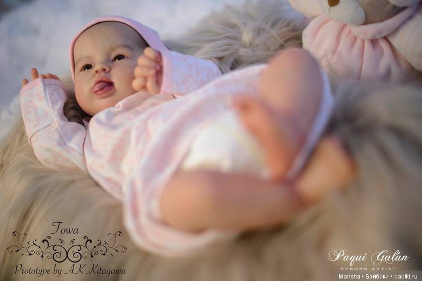 Малышка реборн Towa от мастера Paqui Galan, скульптор AK Kitagawa