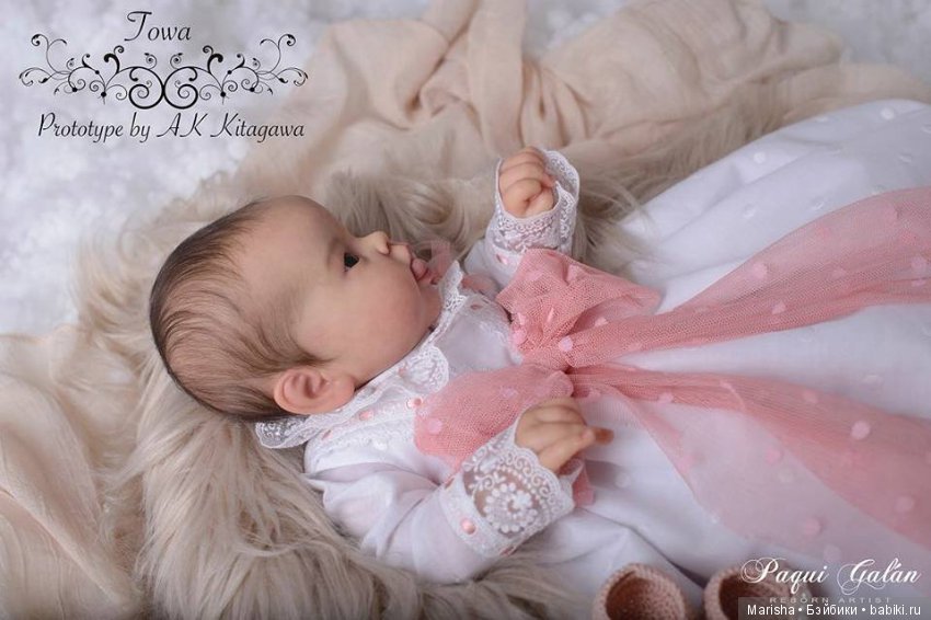 Малышка реборн Towa от мастера Paqui Galan, скульптор AK Kitagawa