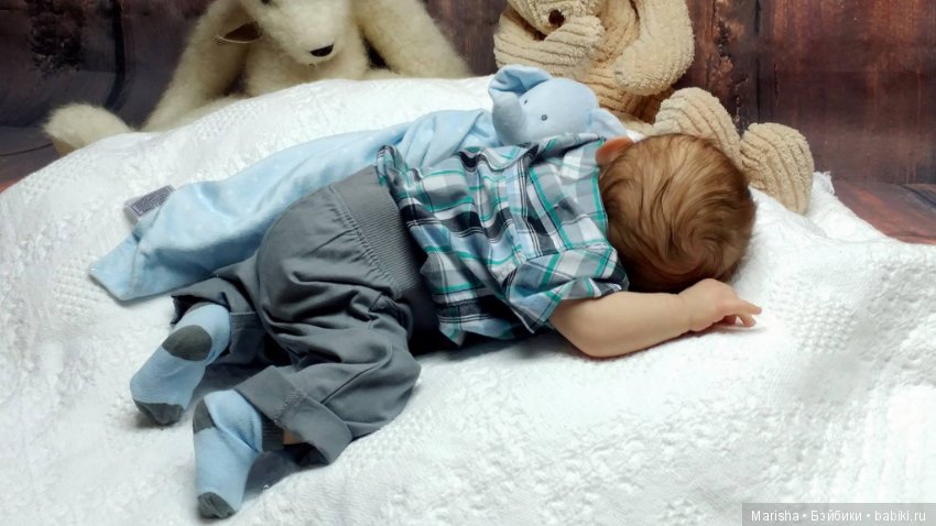 Малыш реборн Marcus мастера Sheila King Rand, скульптор AK Kitiagawa (фото 5)