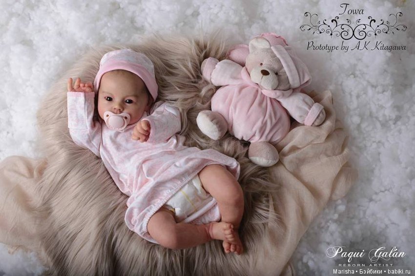 Малышка реборн Towa от мастера Paqui Galan, скульптор AK Kitagawa (фото 5)