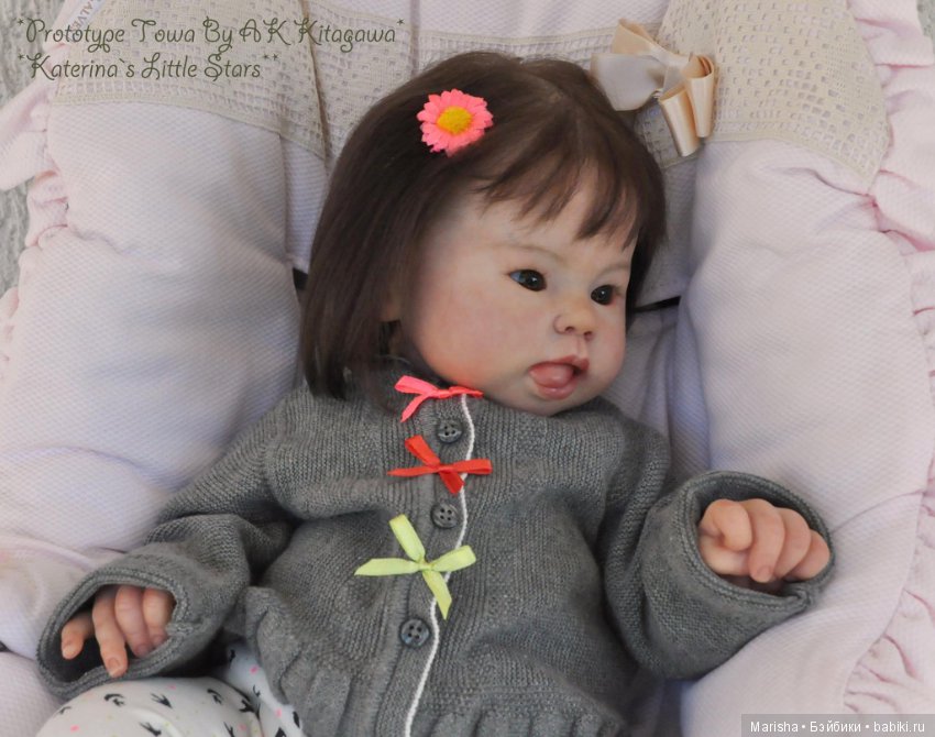 Малышка реборн Towa от мастера Katerina Karli, скульптор AK Kitagawa (фото 7)