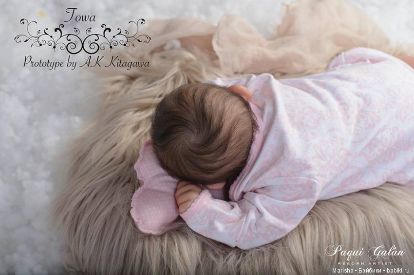 Малышка реборн Towa от мастера Paqui Galan, скульптор AK Kitagawa (фото 4)