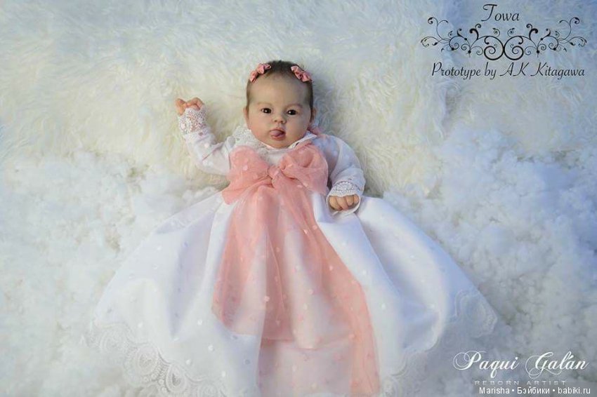 Малышка реборн Towa от мастера Paqui Galan, скульптор AK Kitagawa (фото 9)