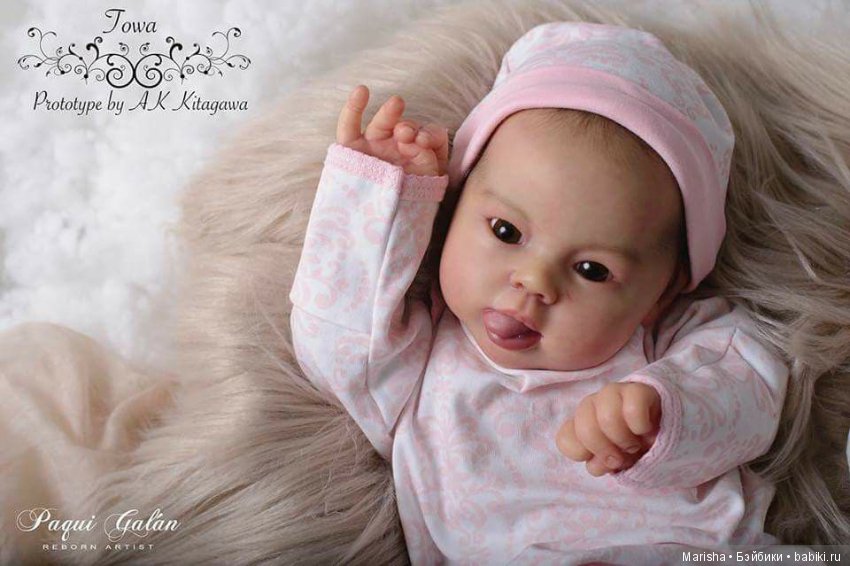 Малышка реборн Towa от мастера Paqui Galan, скульптор AK Kitagawa