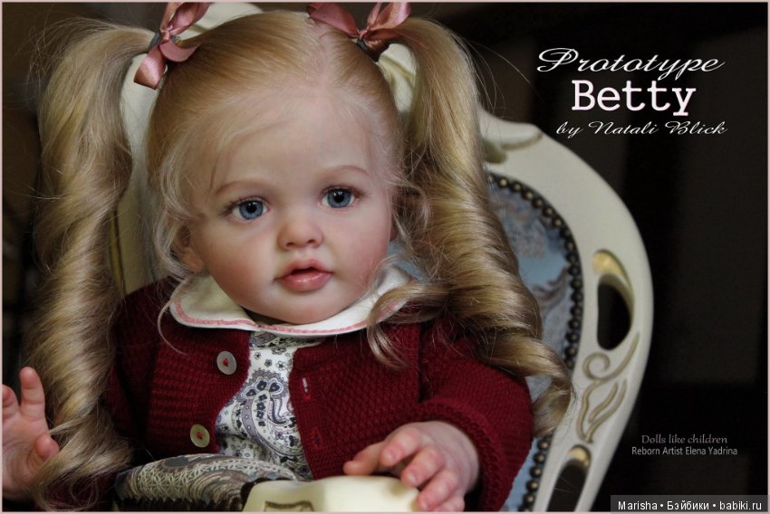 Куколка реборн из нового молда Betty от Елены Ядриной, скульптор Natali Blick (фото 7)