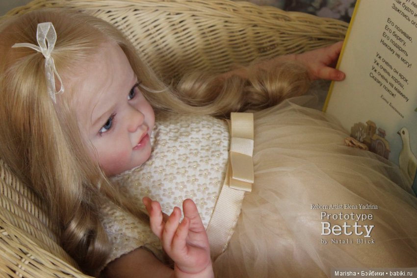 Куколка реборн из нового молда Betty от Елены Ядриной, скульптор Natali Blick (фото 6)
