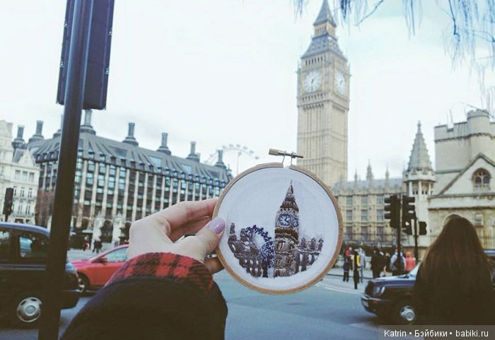 «Вышивая путешествия»: рукоделие вместо фотографий на память