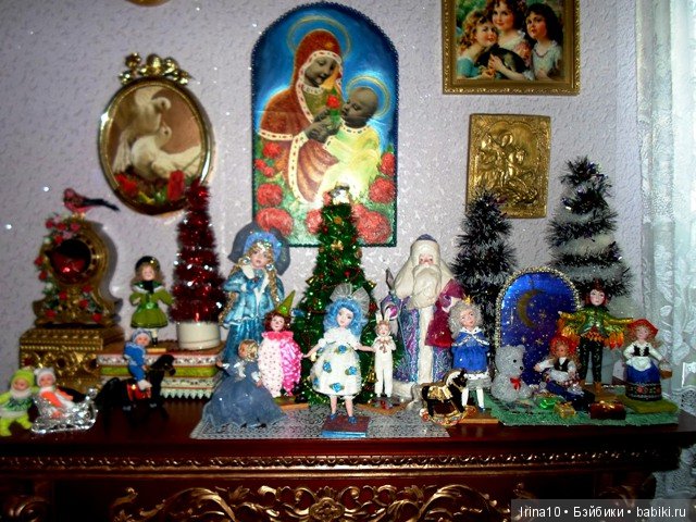 Кукольная миниатюра. Комната с камином