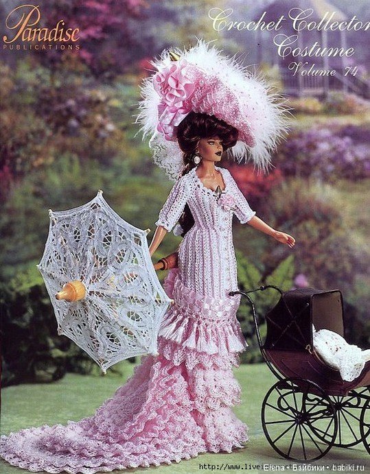 Шикарные вязанные наряды для Барби, 1