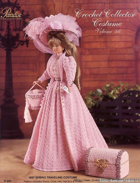 Шикарные вязанные наряды для Барби, 1