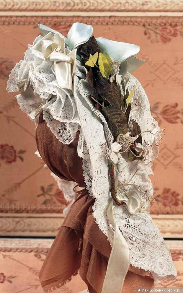 Боннеты антикварных кукол (фото 10)