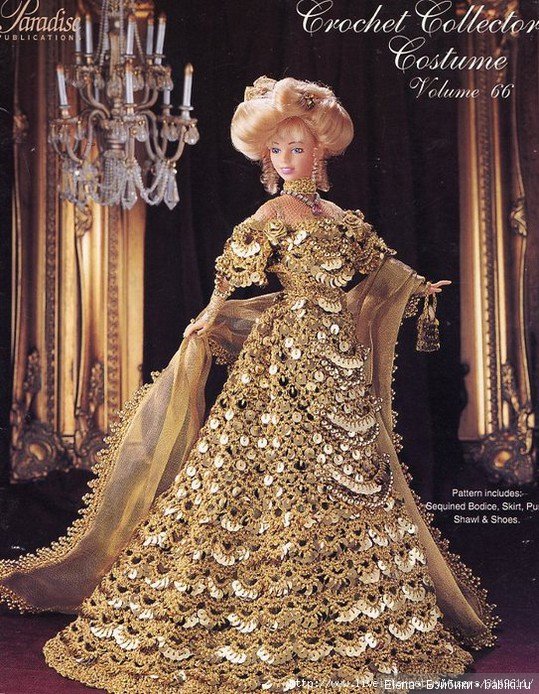 Шикарные вязанные наряды для Барби, 1 (фото 9)