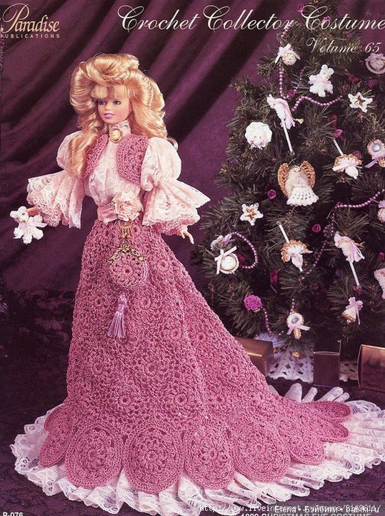 Шикарные вязанные наряды для Барби, 1