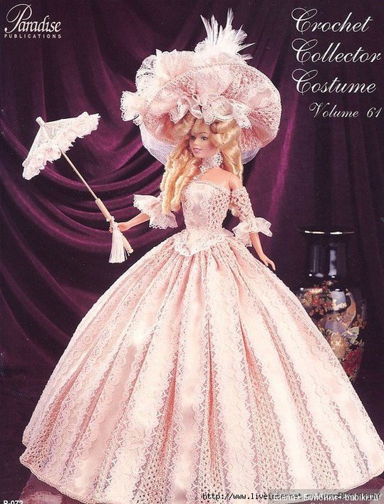 Шикарные вязанные наряды для Барби, 1