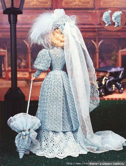 Шикарные вязанные наряды для Барби, 1