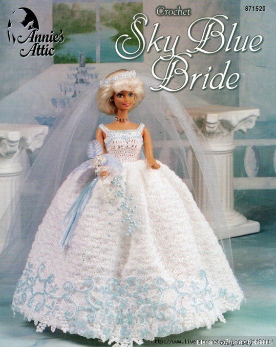 Шикарные вязанные наряды для Барби, 2