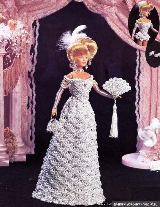 Шикарные вязанные наряды для Барби, 2 (фото 4)