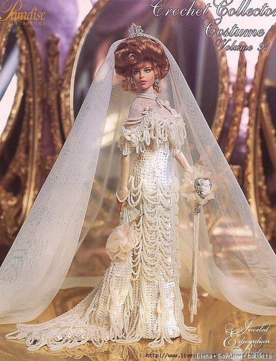 Шикарные вязанные наряды для Барби, 2