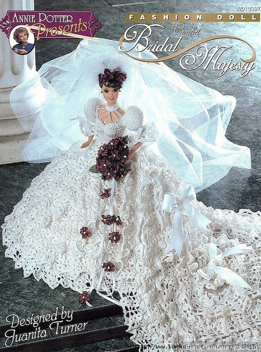 Шикарные вязанные наряды для Барби, 2