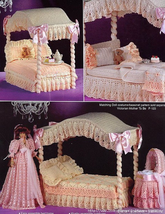 Шикарные вязанные наряды для Барби, 2