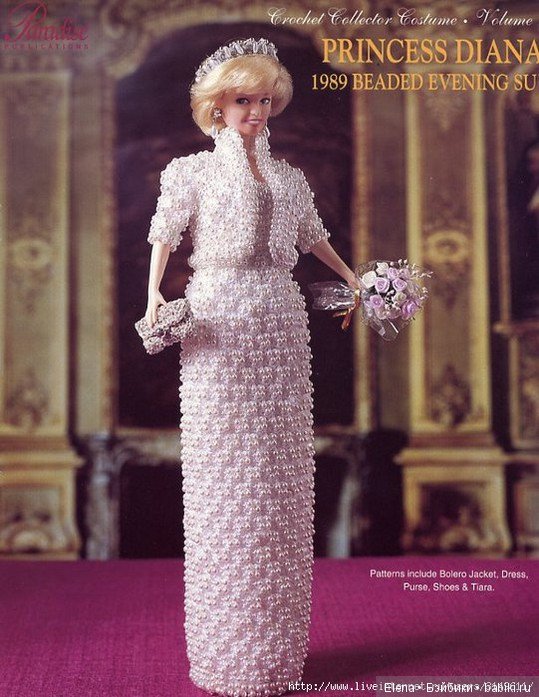 Шикарные вязанные наряды для Барби, 2