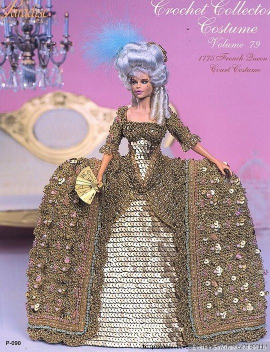 Шикарные вязанные наряды для Барби, 1