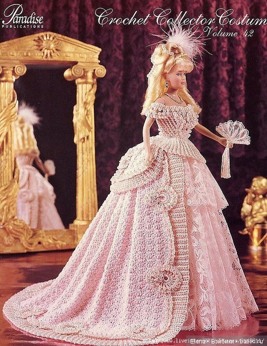 Шикарные вязанные наряды для Барби, 2