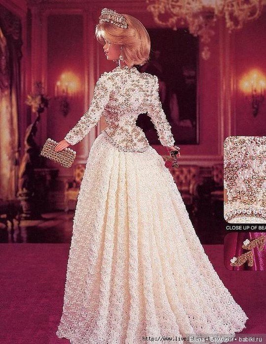 Шикарные вязанные наряды для Барби, 2