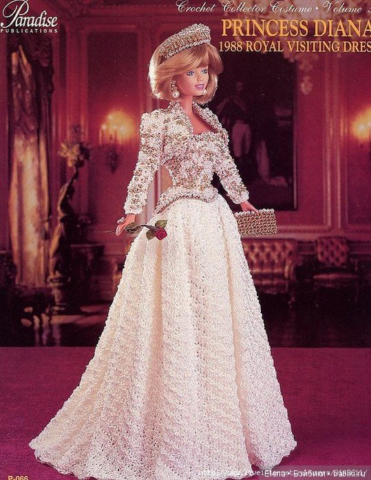 Шикарные вязанные наряды для Барби, 2
