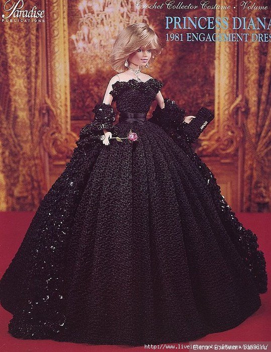 Шикарные вязанные наряды для Барби, 2