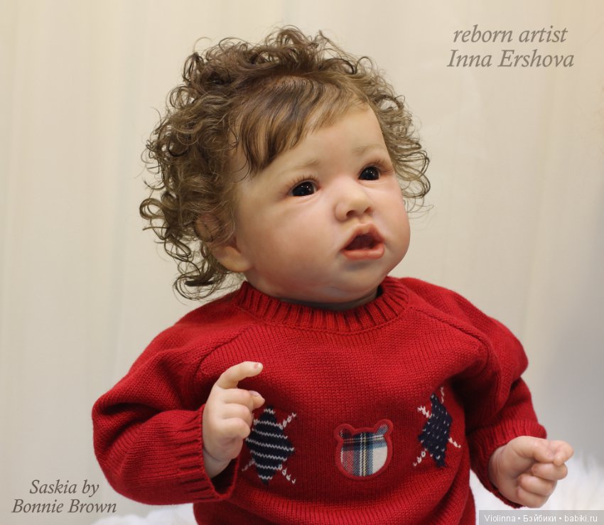 Моя любимка Саския. Кукла реборн Инны Ершовой Саския, молд Saskia by Bonnie Brown (фото 8)