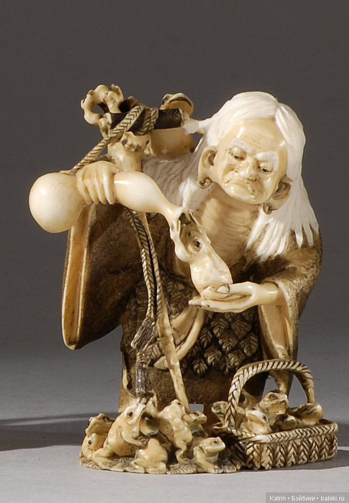 Японские нэцкэ - антиквариат (фото 10)