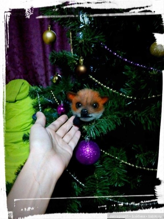 Брошь лисичка — Валяные игрушки из шерсти: сухое валяние (фото 2)