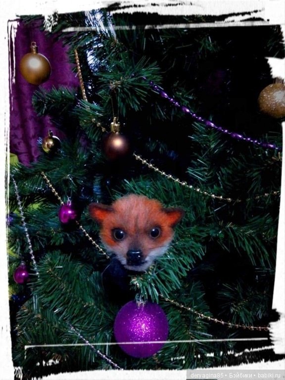 Брошь лисичка — Валяные игрушки из шерсти: сухое валяние (фото 3)