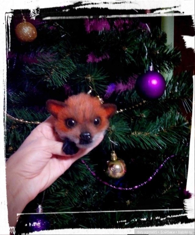 Брошь лисичка — Валяные игрушки из шерсти: сухое валяние (фото 5)