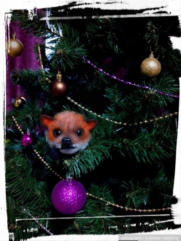 Брошь лисичка — Валяные игрушки из шерсти: сухое валяние (фото 4)