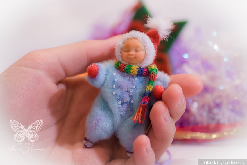 Снежный ангел - Авторская куколка (фото 7)
