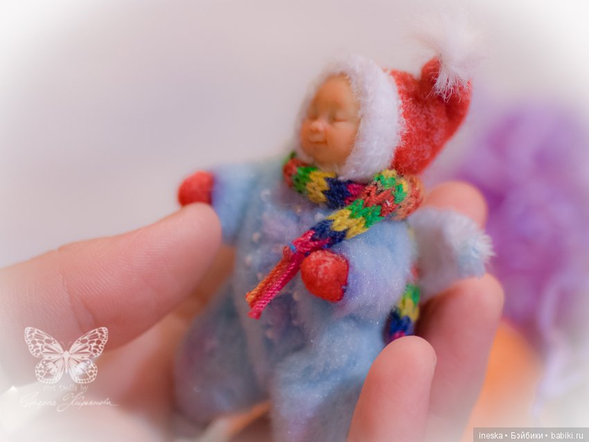 Снежный ангел - Авторская куколка (фото 8)