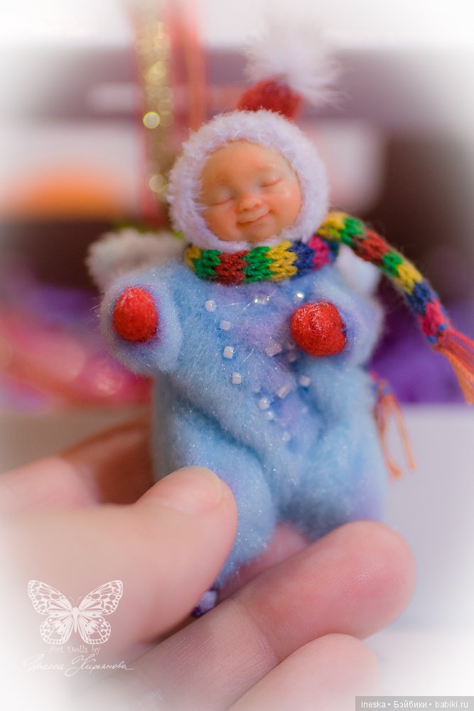 Снежный ангел - Авторская куколка (фото 5)