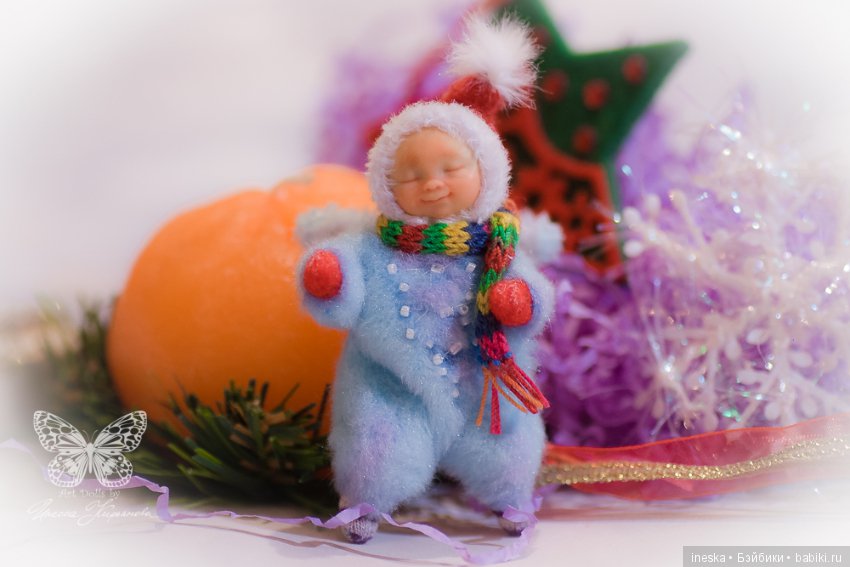 Снежный ангел - Авторская куколка (фото 6)