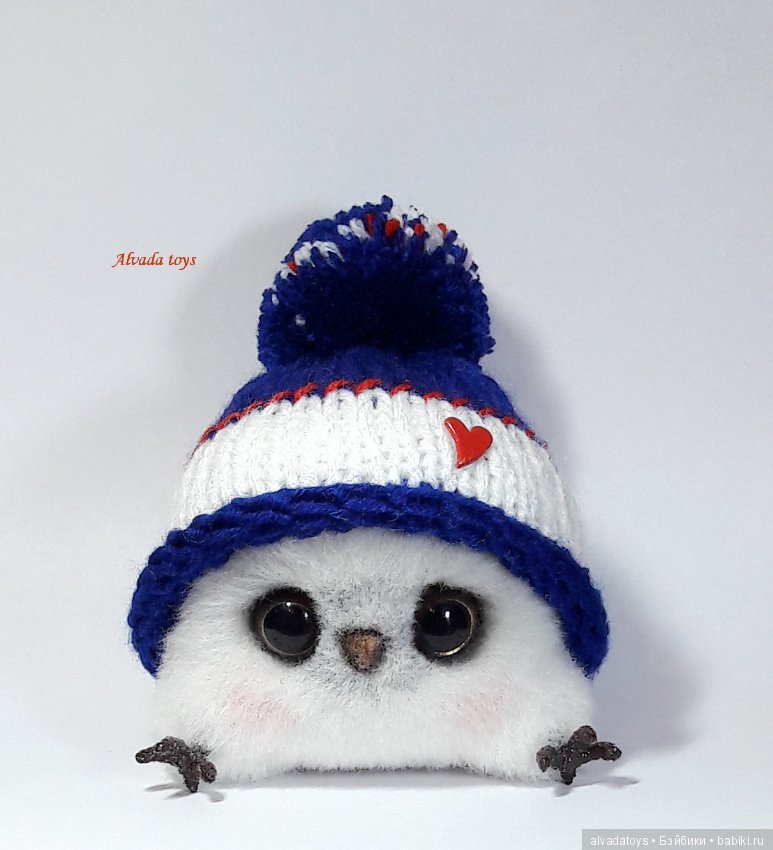 Совенок — Валяные игрушки из шерсти: сухое валяние