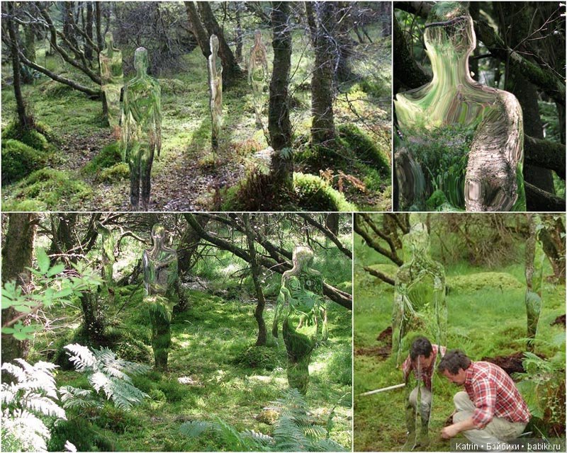 Скульптуры-призраки в шотландском лесу (фото 6)