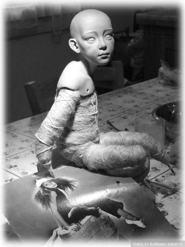 Beatrice Perini. Авторские работы ООАК из глины "терракота" - Балерина. The Rest, часть 3 (фото 8)